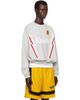 Rhude Rhude Gray Lightning Crewneck Sweatshirt - 2