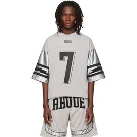Rhude Rhude Gray Lightning Football Jersey