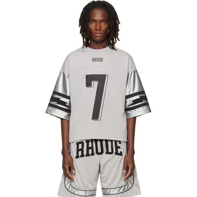 Rhude Rhude Gray Lightning Football Jersey