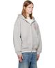 Rhude Rhude Gray 'Rhude Automobile Club' Zip-Up Hoodie - 2