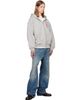 Rhude Rhude Gray 'Rhude Automobile Club' Zip-Up Hoodie - 4