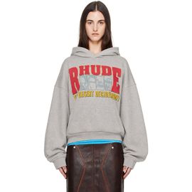 Rhude Rhude Gray 'The Desert Decides' Hoodie