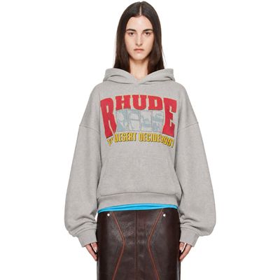 Rhude Rhude Gray 'The Desert Decides' Hoodie
