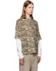 Rhude Rhude Khaki & White 'Rhude' Tiger Camo Double-Layered T-shirt - 2