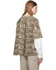 Rhude Rhude Khaki & White 'Rhude' Tiger Camo Double-Layered T-shirt - 3