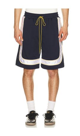 Rhude Rhude Mesh Piping Baggy Track Shorts