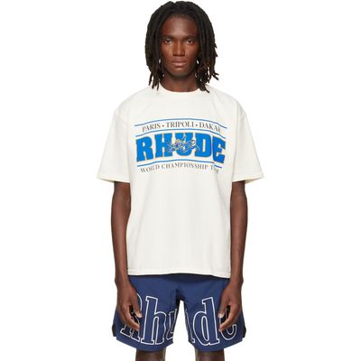Rhude Rhude Off-White 'Rhude' Chrono T-shirt