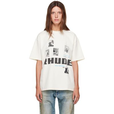 Rhude Rhude Off-White 'Winter 91 Rallye' T-shirt