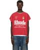 Rhude Rhude Red 'Desert Racing' Cut-Off T-shirt - 1