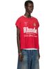 Rhude Rhude Red 'Desert Racing' Cut-Off T-shirt - 2