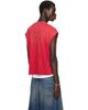 Rhude Rhude Red 'Desert Racing' Cut-Off T-shirt - 3