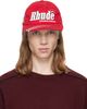Rhude Rhude Red Moonlight Dual Stripe Cap - 1