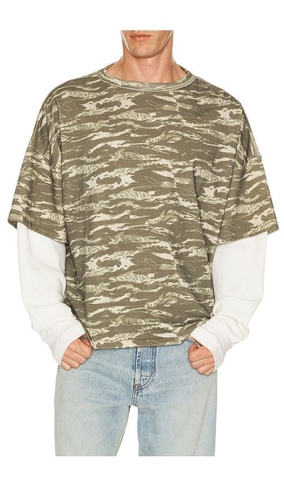 Rhude Rhude Tiger Camo Double Layer Tee