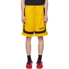 Rhude Rhude Yellow Campione Baggy Mesh Shorts