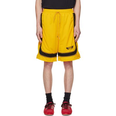Rhude Rhude Yellow Campione Baggy Mesh Shorts