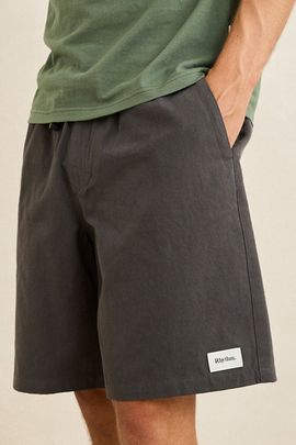 Rhythm Rhythm Canvas Work Jam Shorts in Charcoal, Men's at Urban Outfitters