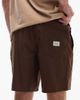 Rhythm Rhythm classic linen blend jam shorts in chocolate brown - 4