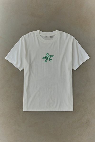 Rhythm Rhythm Drifter Graphic Tee in White, Men's at Urban Outfitters