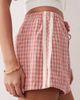 Rhythm Rhythm gingham print shorts in pink - 4