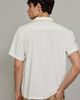 Rhythm Rhythm Linen-Blend Whip Stitch Short Sleeve Shir Top in White, Men's at Urban Outfitters - 2