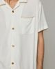 Rhythm Rhythm Linen-Blend Whip Stitch Short Sleeve Shir Top in White, Men's at Urban Outfitters - 3
