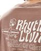 Rhythm Rhythm livin slub T-shirt in chocolate-Brown - 3