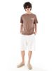 Rhythm Rhythm livin slub T-shirt in chocolate-Brown - 4