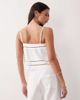 Rhythm Rhythm scallop trim cami top in white - 3