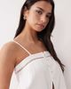 Rhythm Rhythm scallop trim cami top in white - 4