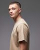 Rhythm Rhythm T-shirt in vintage wash with botanical print in beige-Neutral - 4