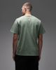 Rhythm Rhythm T-shirt in vintage wash with front print in sage-Green - 3