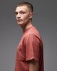 Rhythm Rhythm T-shirt in vintage wash with pocket in clay-Brown - 4