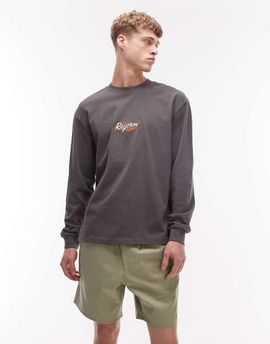 Rhythm Rhythm twill jam shorts in sage-Green