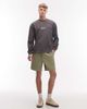 Rhythm Rhythm twill jam shorts in sage-Green - 2