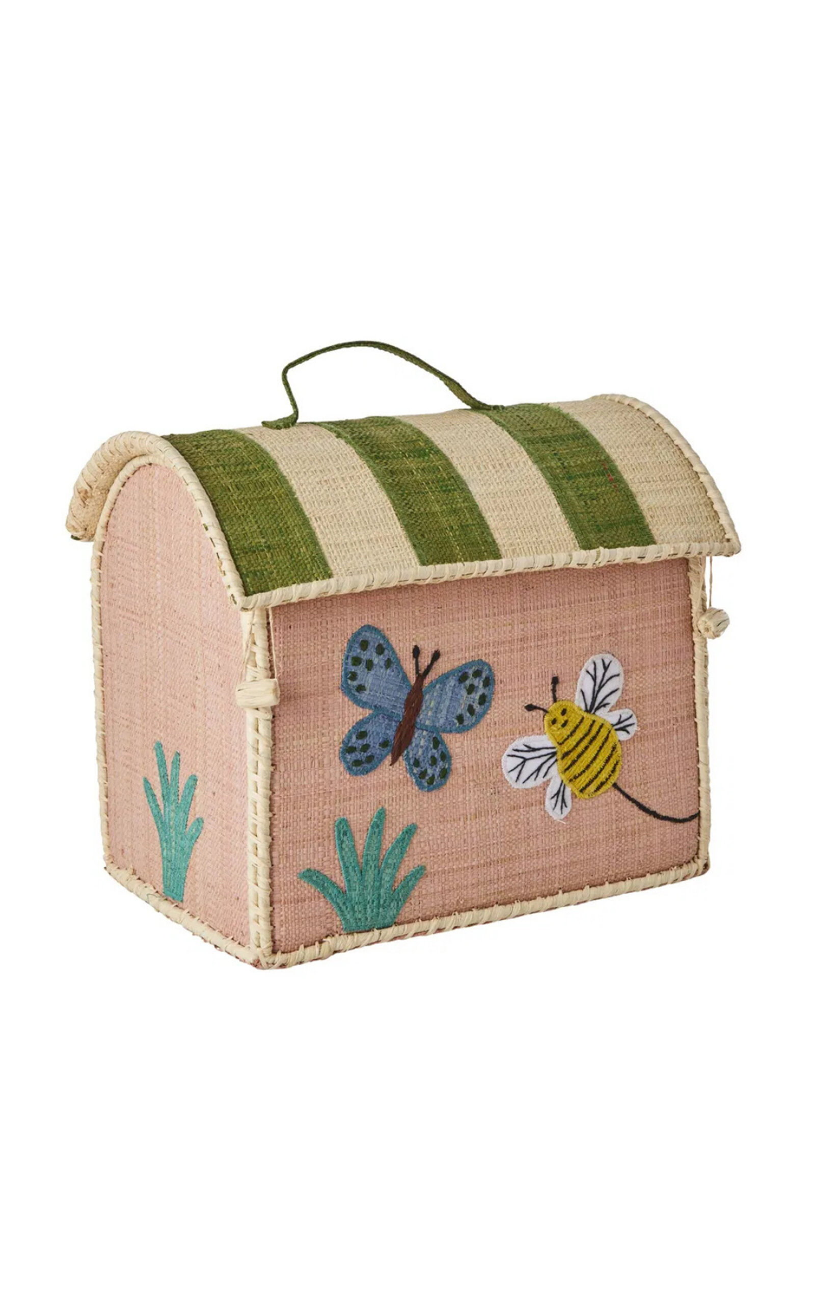 Rice Rice Kids' Butterfly Raffia Bag
