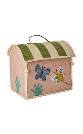 Rice Rice Kids' Butterfly Raffia Bag