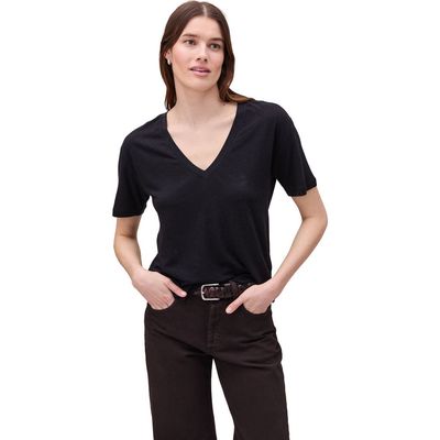 Richer Poorer Richer Poorer The Linen Jersey V Neck Tee