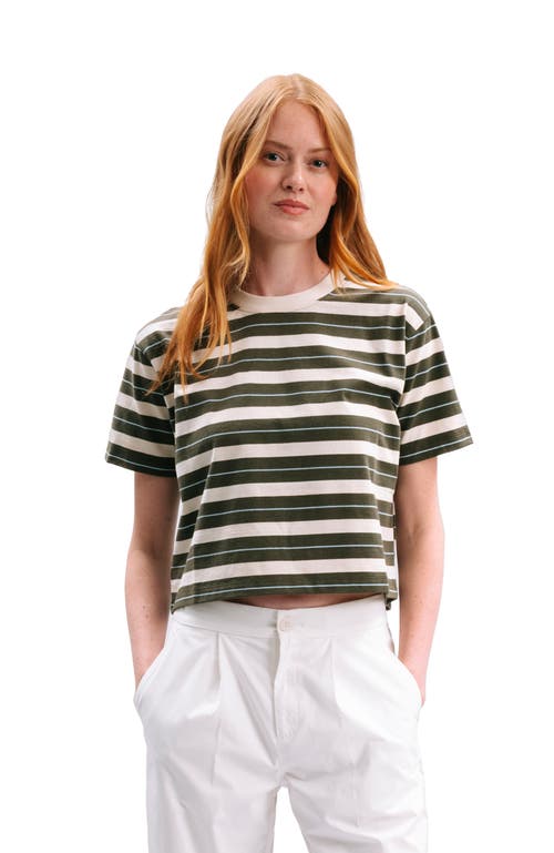 Richer Poorer Richer Poorer The Recycled Stripe Crop Tee