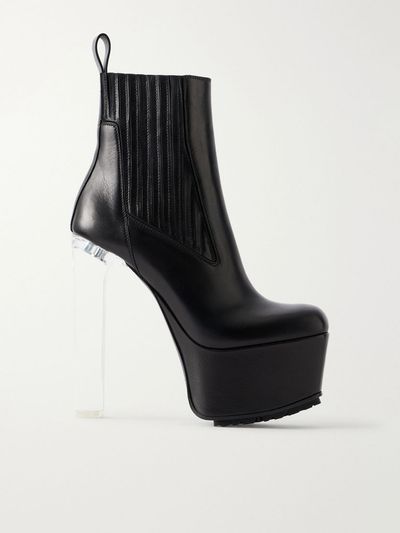 RICK OWENS Beatle Kiss leather ankle boots