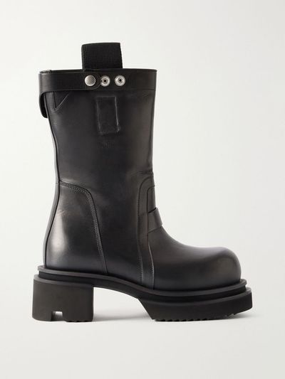 RICK OWENS Bogun leather knee boots