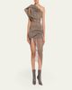 Rick Owens Claudia Sculptural One-Shoulder Tulle Bustier Top - 2