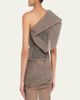 Rick Owens Claudia Sculptural One-Shoulder Tulle Bustier Top - 3