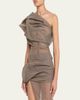 Rick Owens Claudia Sculptural One-Shoulder Tulle Bustier Top - 4