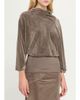 Rick Owens Cylinder Velvet Crêpe Flare-Sleeve Top - 4