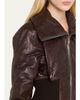 Rick Owens Dracuflight Leather Zip-Up Bomber Jacket - 5