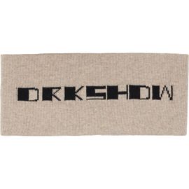 Rick Owens DRKSHDW Rick Owens DRKSHDW Beige Tower Cotton Knit Headband