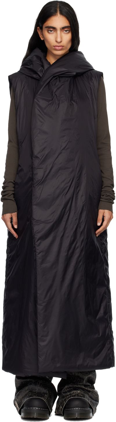 Rick Owens DRKSHDW Rick Owens DRKSHDW Black Concordians Hooded Liner Coat