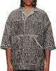 Rick Owens DRKSHDW Rick Owens DRKSHDW Black Concordians Magnum Tommy Denim Shirt - 1