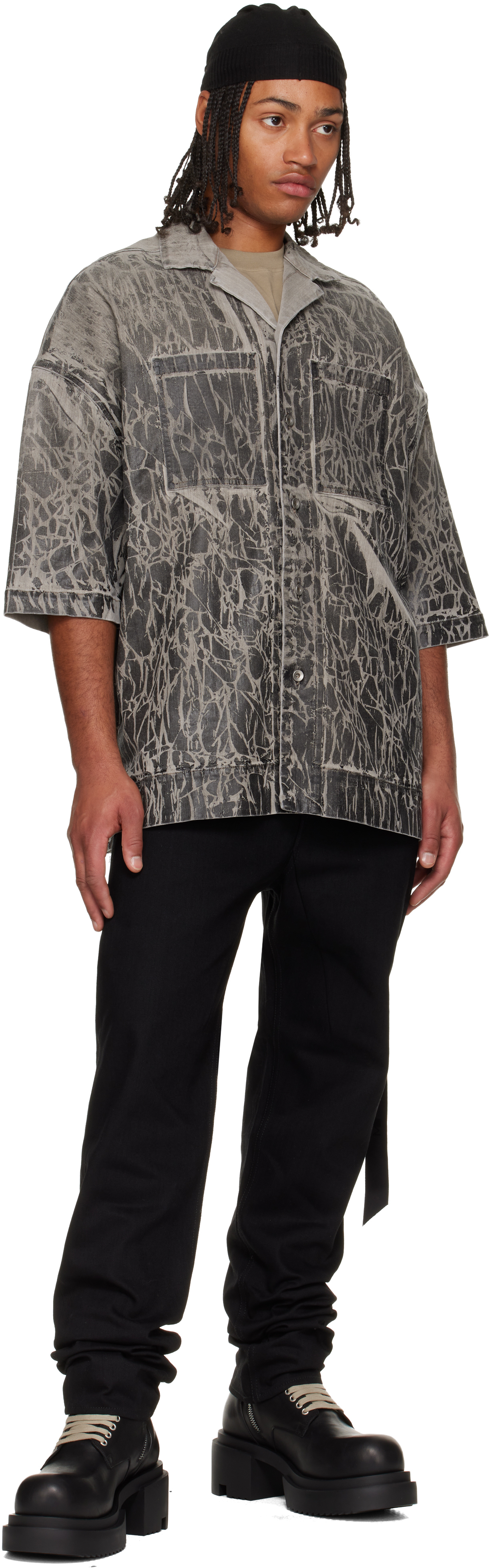 Rick Owens DRKSHDW - Black Concordians Magnum Tommy Denim Shirt