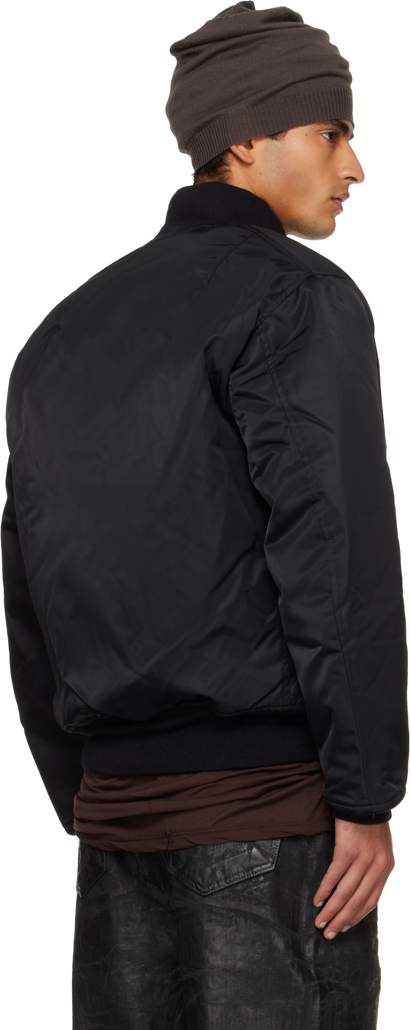 Rick Owens DRKSHDW - Black Concordians Tankers Flight Bomber Jacket